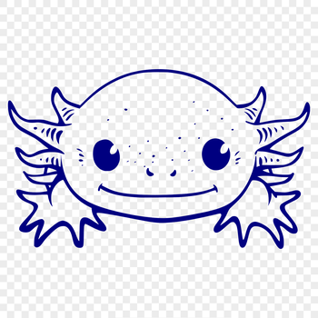 Image of a Mexican axolotl's head, a type of salamander popular as a pet animal.