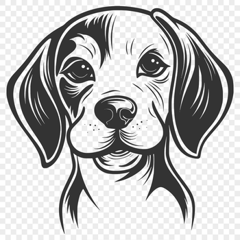 Free Creative Beagle Stencil