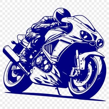 Motorcycle design in vector format, suitable for cutting machines or digital editing.