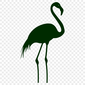 Free Artistic Flamingo Decal