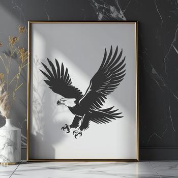 Free Unique Eagle Vector Drawing