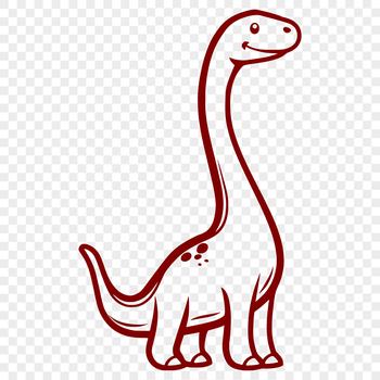 A prehistoric brachiosaurus dinosaur depicted in full-body pose.