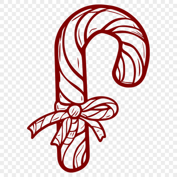 Stunning Candy Cane In DXF Free Commercial Use Download