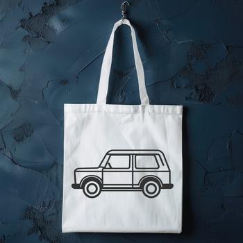 A detailed illustration of a vehicle's design in vector format, suitable for customization and editing.