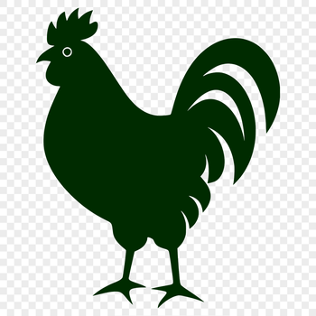 An SVG vector graphic design of a single farm animal.