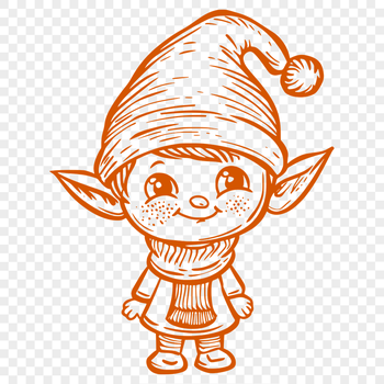 Artistic Standing Elf Digital Art