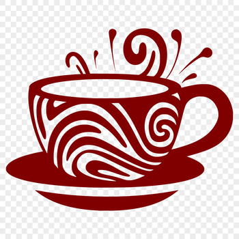 A simple cup design suitable for digital cutting machines like Cricut or laser cutters.