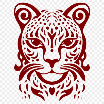A sleek and agile ocelot with a distinctive head shape, depicted in a clear vector format suitable for digital use.