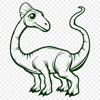 A detailed illustration of a prehistoric full-body dinosaur.