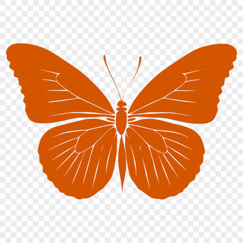 A detailed illustration of a colorful butterfly in full body view, suitable for vector design and commercial use.