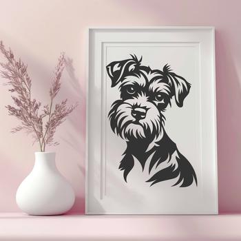 Unique Miniature Schnauzer - Cricut SVG