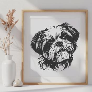 Stunning Shih Tzu - DXF Format