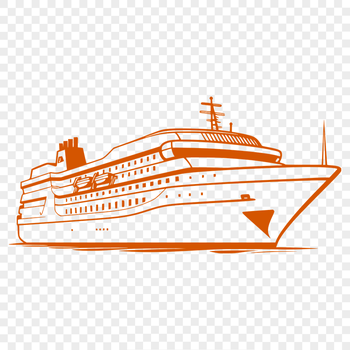 Free Cruise Ship Vector Art