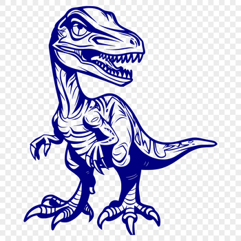 An SVG vector art image depicting a young dinosaur from the ancient era.