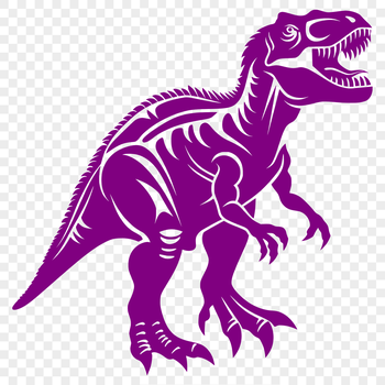 A detailed illustration of a Tyrannosaurus Rex in full body pose, suitable for vector design.
