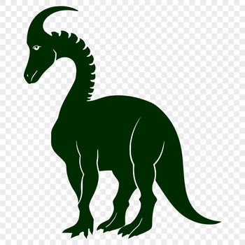 A detailed illustration of a prehistoric dinosaur in full body pose, suitable for vector art designs.