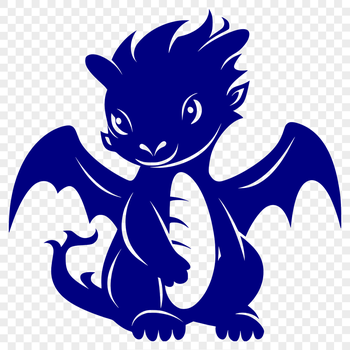 A mythical creature with scales, wings, and a long tail, depicted in full body form.