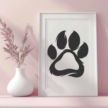 A collection of high-quality animal paw prints in a vector format.