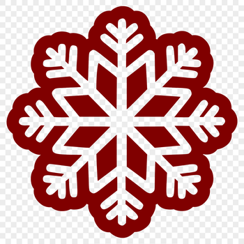 A delicate snowflake design created as a vector graphic for various applications.