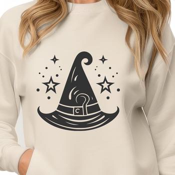 Artistic Witch Hat In PDF And PNG