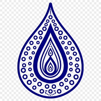 A stylized ornate shape, characteristic of traditional Paisley design, rendered as a vector graphic.