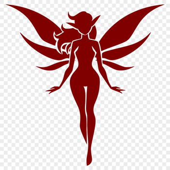 A detailed illustration of a mythical creature from a fairy tale, depicted as a full-body figure with wings.