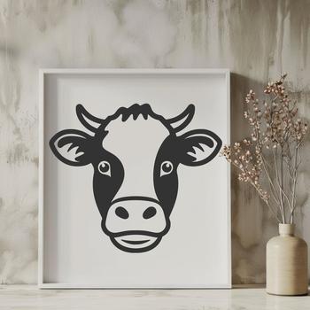 Stunning Cow - Laser Cutter SVG