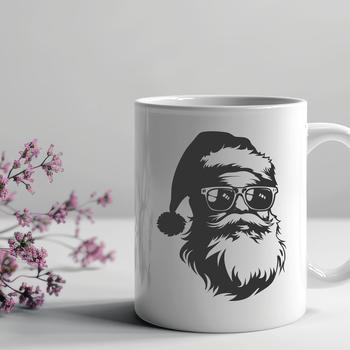 Artistic Father Christmas Wearing Sunglasses