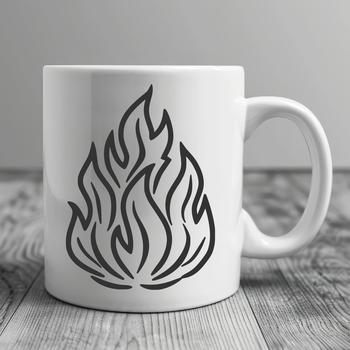 Beautiful Flames - SVG Format