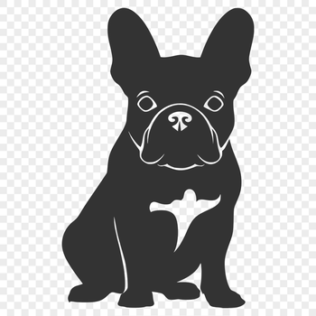 Creative French Bulldog Illustration