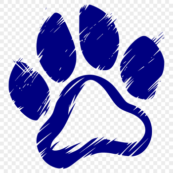 A digital representation of a paw print, ideal for graphic design projects.