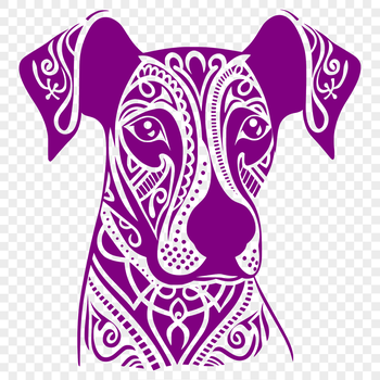 High-quality graphic representation of a Doberman Pinscher dog breed, suitable for various design applications.