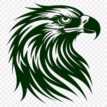 A detailed vector illustration of a majestic eagle's head, suitable for various design applications.