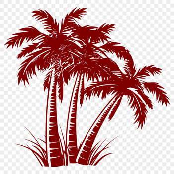 Vector illustration of a palm tree suitable for digital designs and crafts.