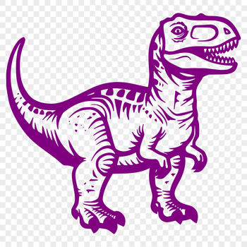 A detailed illustration of a T-Rex dinosaur from the prehistoric era.