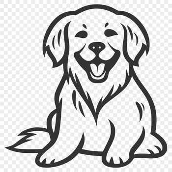 A golden-coated dog in a relaxed pose, stretching out on its side.