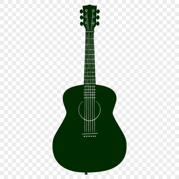 Free Beautiful Guitar Digital Drawing