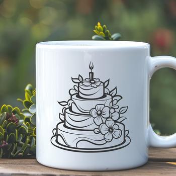 Unique Birthday - Digital Drawing In DXF Format