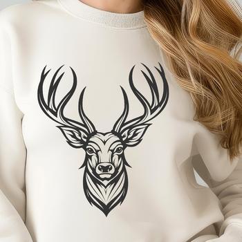 High-resolution vector art of a deer, ideal for use in commercial or personal designs with cutting machines or laser cutters.