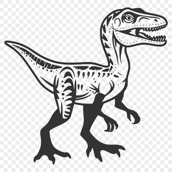 A detailed illustration of a prehistoric dinosaur in its natural habitat.