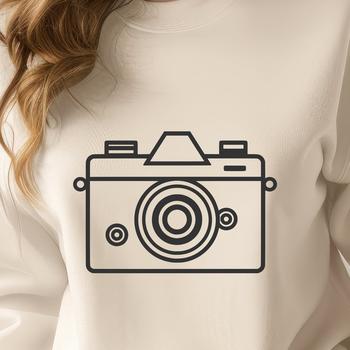 A simple digital camera illustration in vector format.