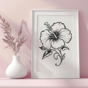 Creative Hibiscus - DXF Format