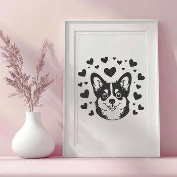 Stunning Welsh Corgi - Glowforge PNG