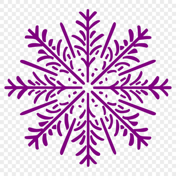 A delicate winter snowflake illustration in vector format.