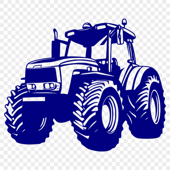 A tractor with wheels and a plow, ideal for farm equipment.