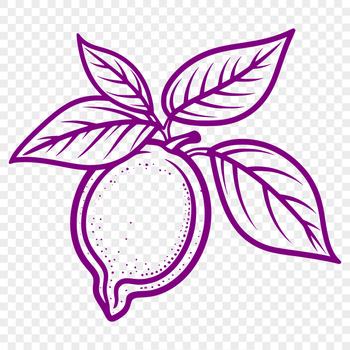 Free Beautiful Lemon Illustration