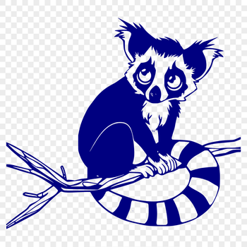 Free Artistic Lemur Vector Craft File