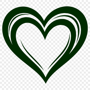 A simple heart shape with clean lines and no fill, ideal for vector art projects.
