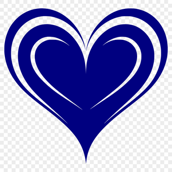 A simple, iconic heart shape in vector format.