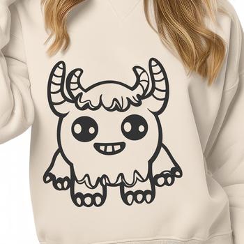 A cute cartoon monster illustration in vector format.